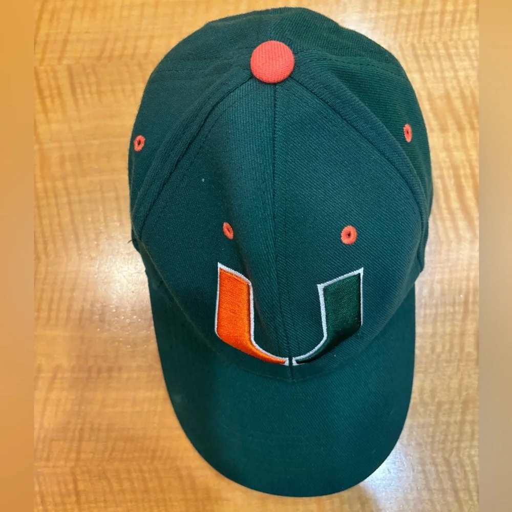 🌸 University Of Miami Hat Cap Fitted
M Green Stretch Baseball 🌸 - Picture 4 of 7
